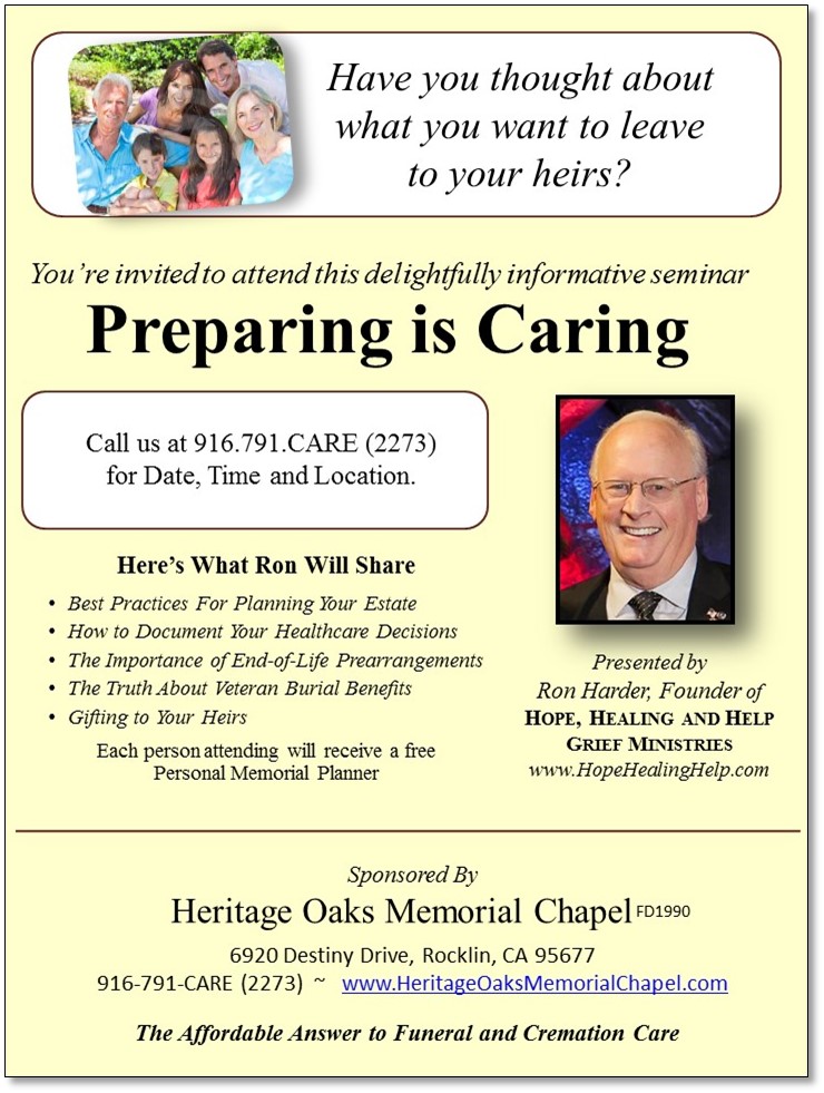 preparing is caring funeral home and cremations lincoln ca
